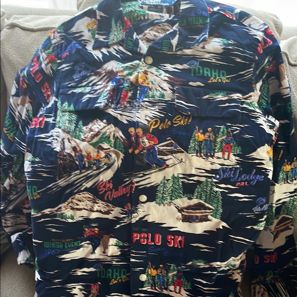 Polo by Ralph Lauren Men's Multicolor Ski Print Jacket